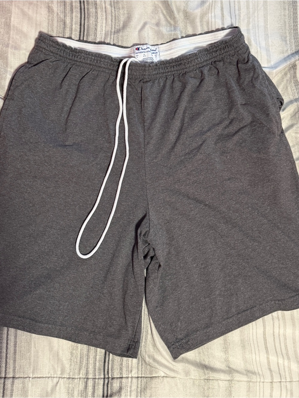 Champion Men’s Dark Charcoal Athletic Drawstring Shorts